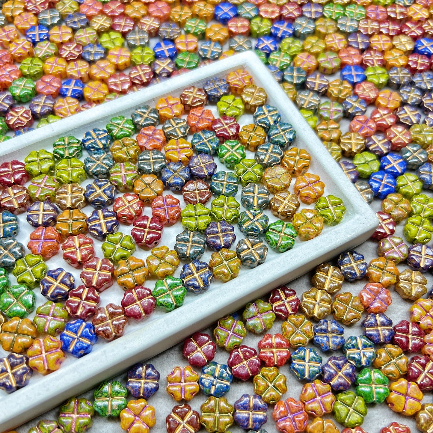 🆕[A091]   Clover Lover-High Quality Glass Beads