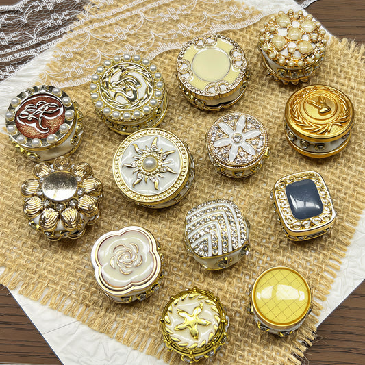 [A189]   Royal Gilded-High Quality Diamond-Encrusted Bead