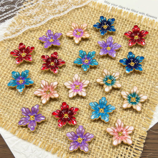 🆕[P064]   Alloy Color-Retaining Five-Petal Flower