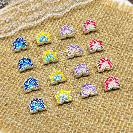 🆕[P082] Cloisonne Lotus Spacer