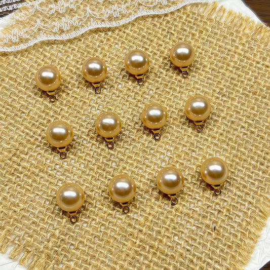 [P086] Champagne-Colored Imitation Pearl
