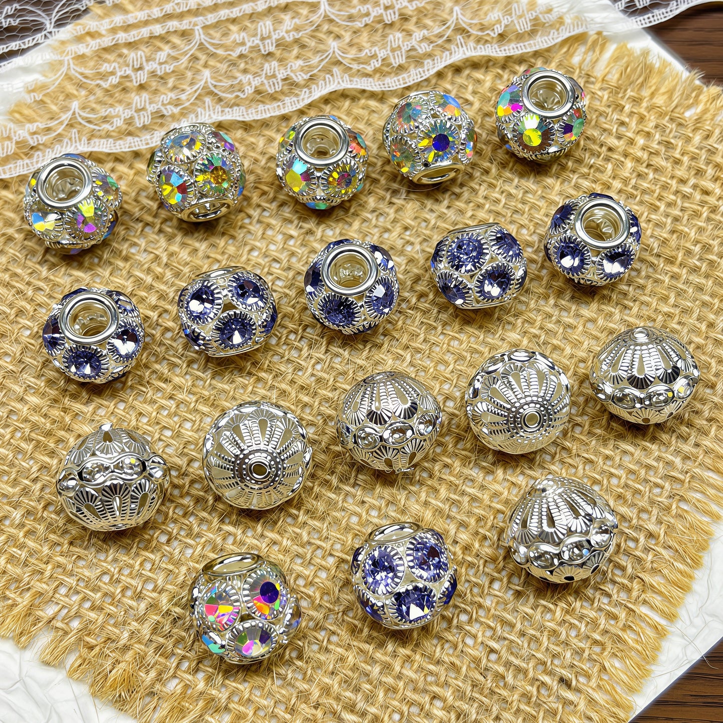 [P094]   Hollow Alloy Flower Ball