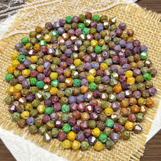 🆕[S356]    Vintage Secret(4MM)-High Quality Picasso Bead