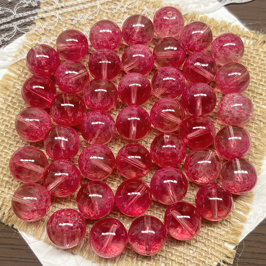 [A420]    Strawberry Jam（15MM）-High Quality Glass Bead