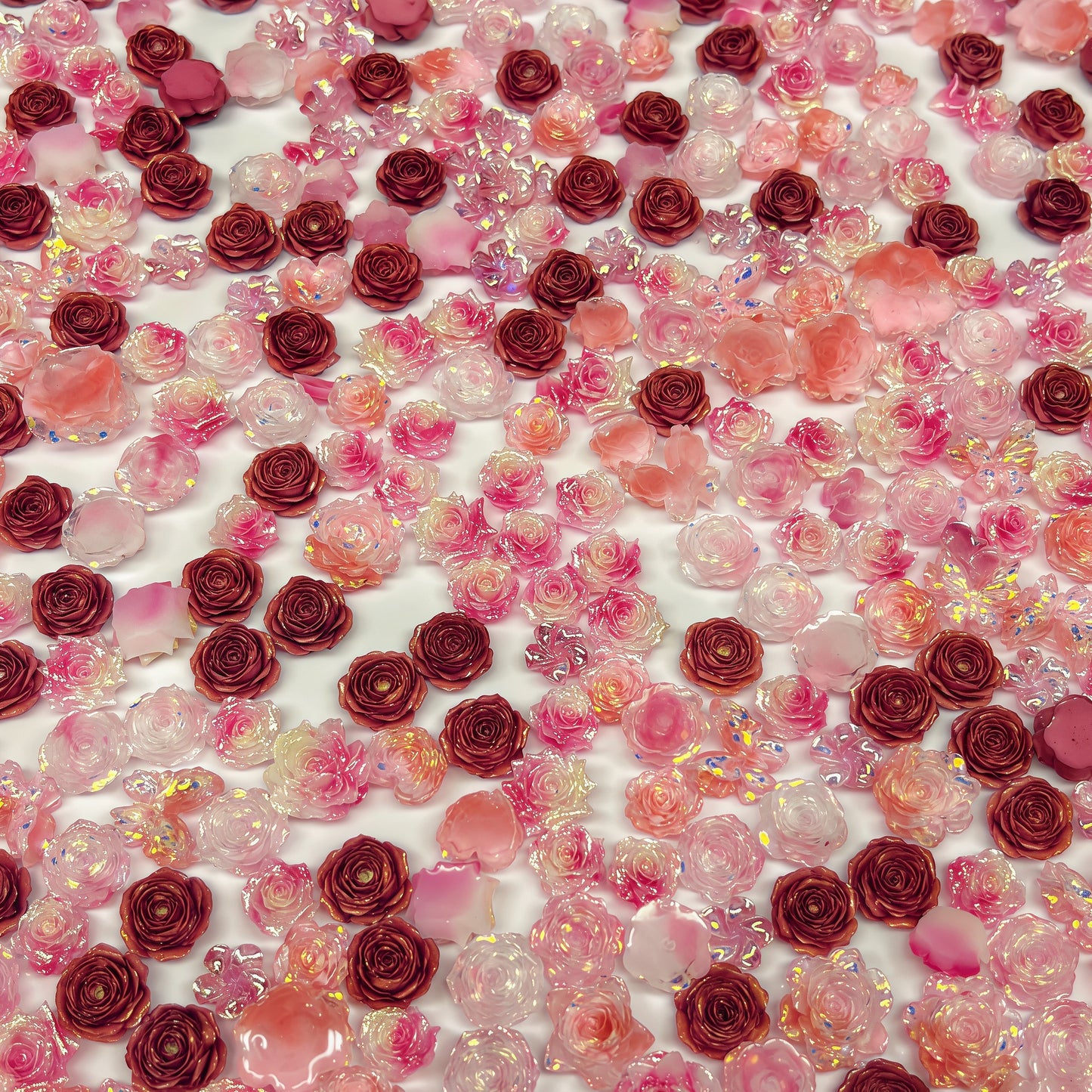[A431]    Pink Soft Resin Flower