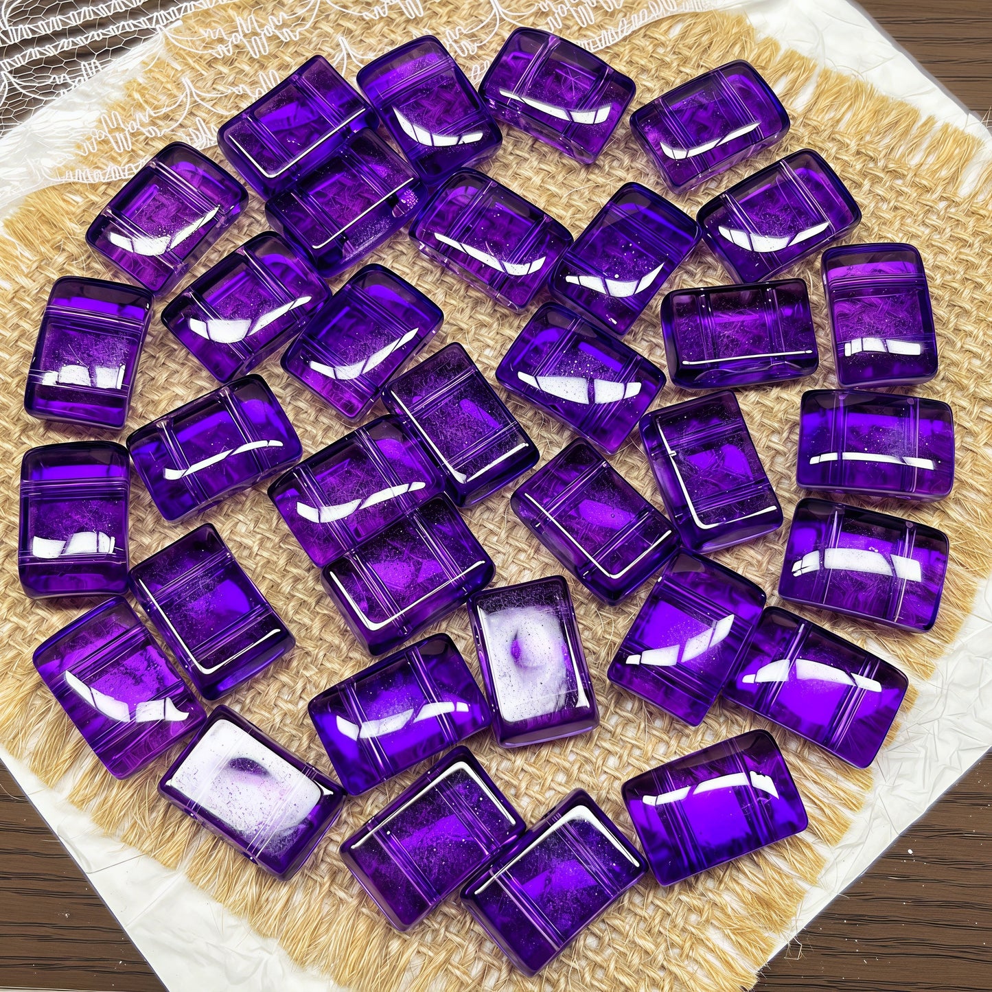 [A440]    Deep Purple（18*12MM）-High Quality Glass Bead