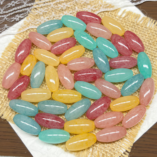 🆕[A484]    Dew Frosted（22*10MM）-High Quality Glass Bead