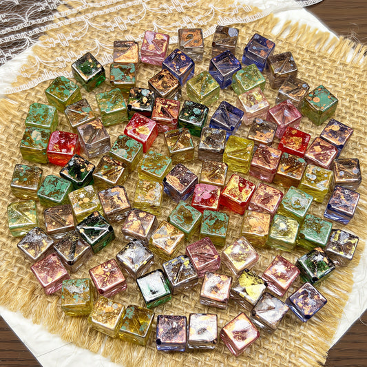 🆕[A498]    Foil Shimmer（8MM）-High Quality Acrylic Bead