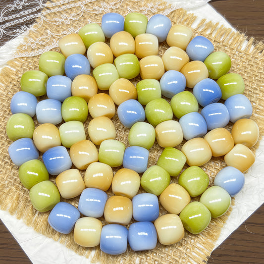 [A500]    Cream Melon(11MM)-High Quality Glass Bead