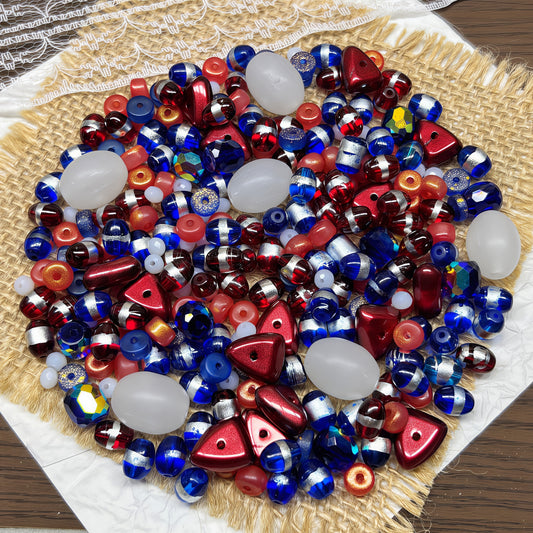 [A511]    Flame&Blue-High Quality Glass Bead