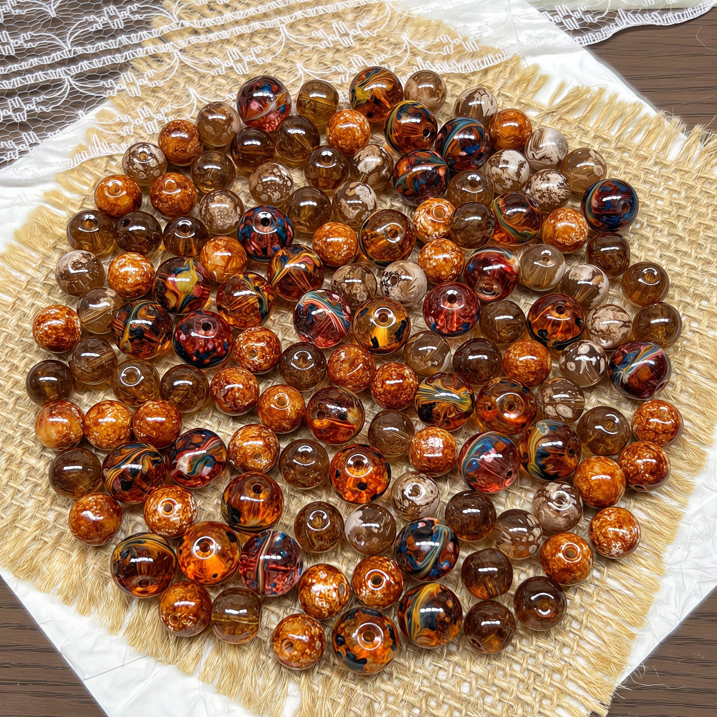 [A519]    Flamestrike（8/10MM）-High Quality Glass Bead