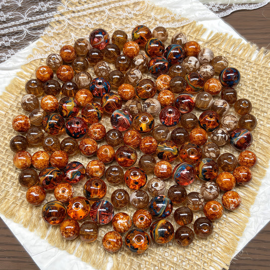 [A519]    Flamestrike（8/10MM）-High Quality Glass Bead