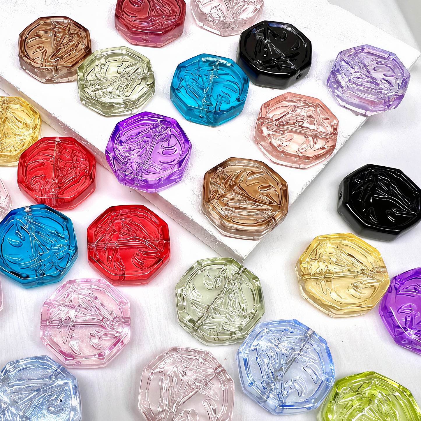 [A527]    Candy Badge（23MM）-High Quality Glass Bead