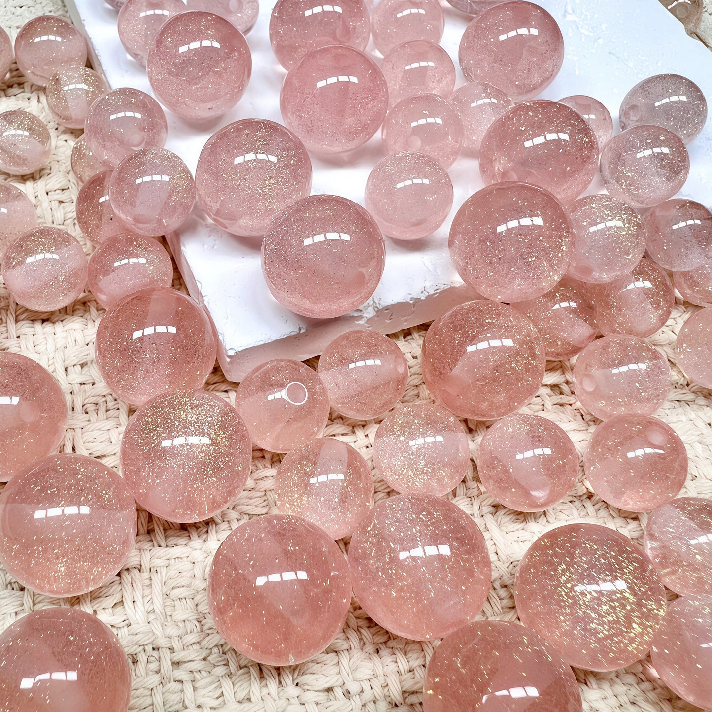 [A542]    Stardust Rose（10/12/16MM）-High Quality Resin Bead