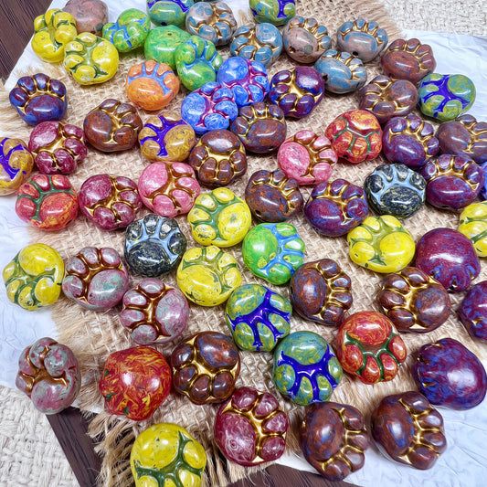 [A554]    Kitten Paws(16MM)-High Quality Glass Bead