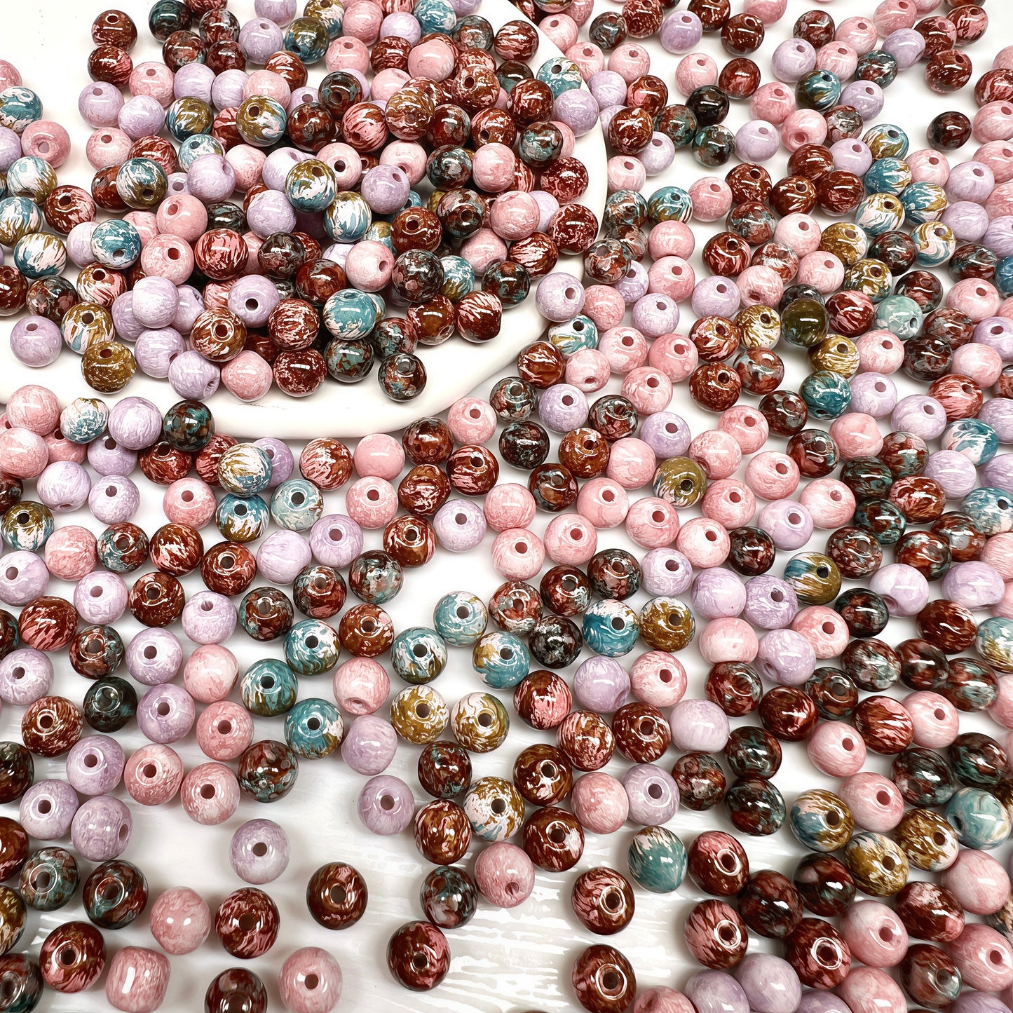 🆕[A566]    Victorian Garden（6MM）-High Quality Glass Bead