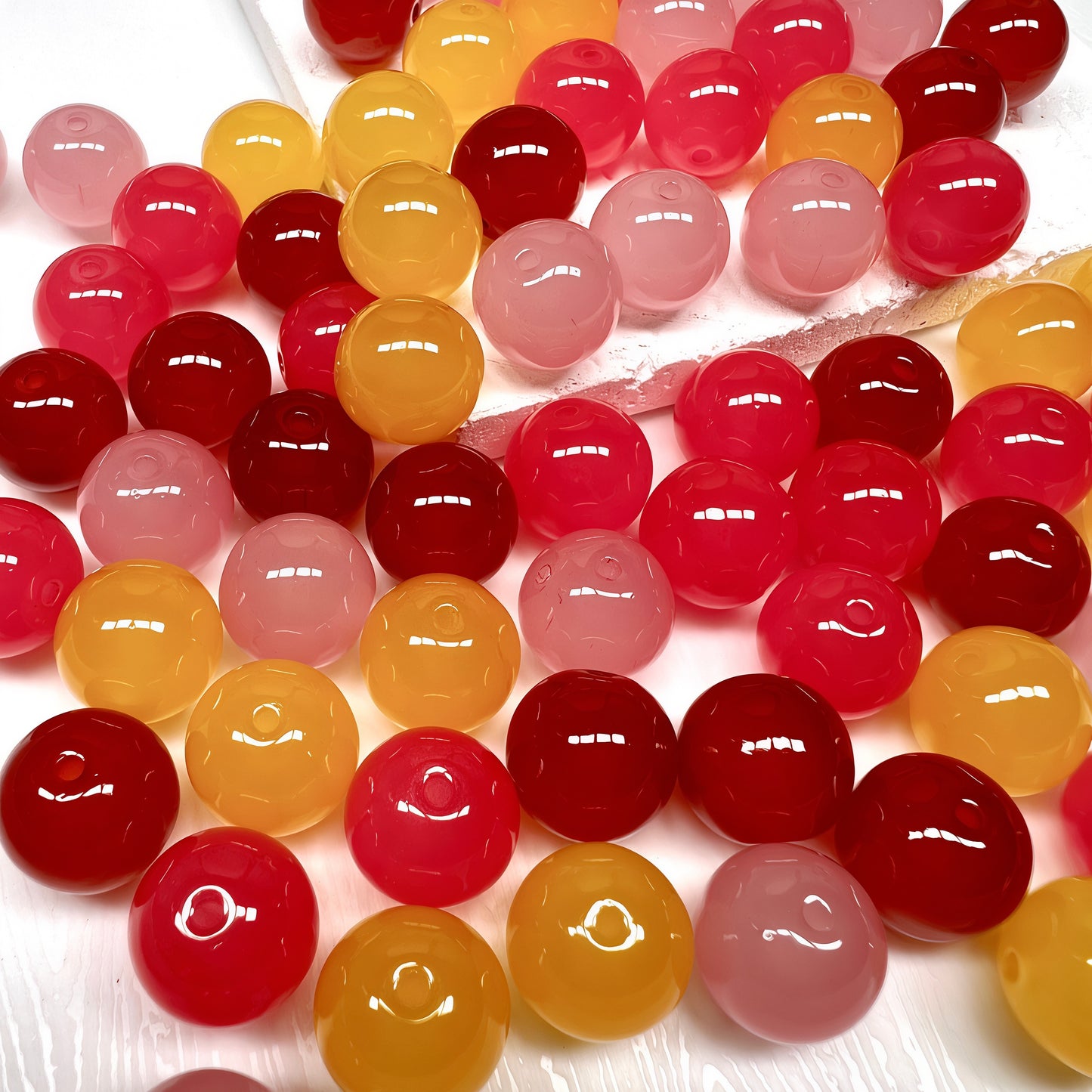 🆕[A563]    Berry Sorbet（14MM）-High Quality Glass Bead