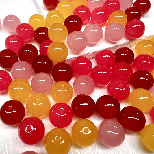 🆕[A563]    Berry Sorbet（14MM）-High Quality Glass Bead