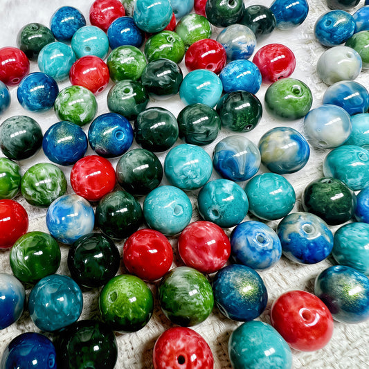 [A591]    Jolly Jubilee（12MM）-High Quality Glass Bead