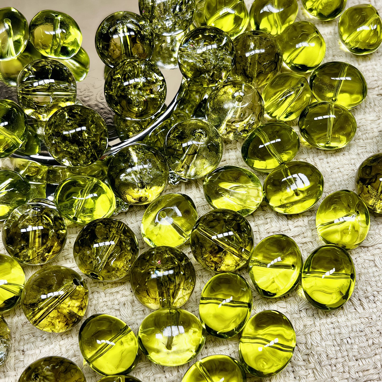 🆕[A602]    Olive Grove(16MM)-High Quality Glass Bead