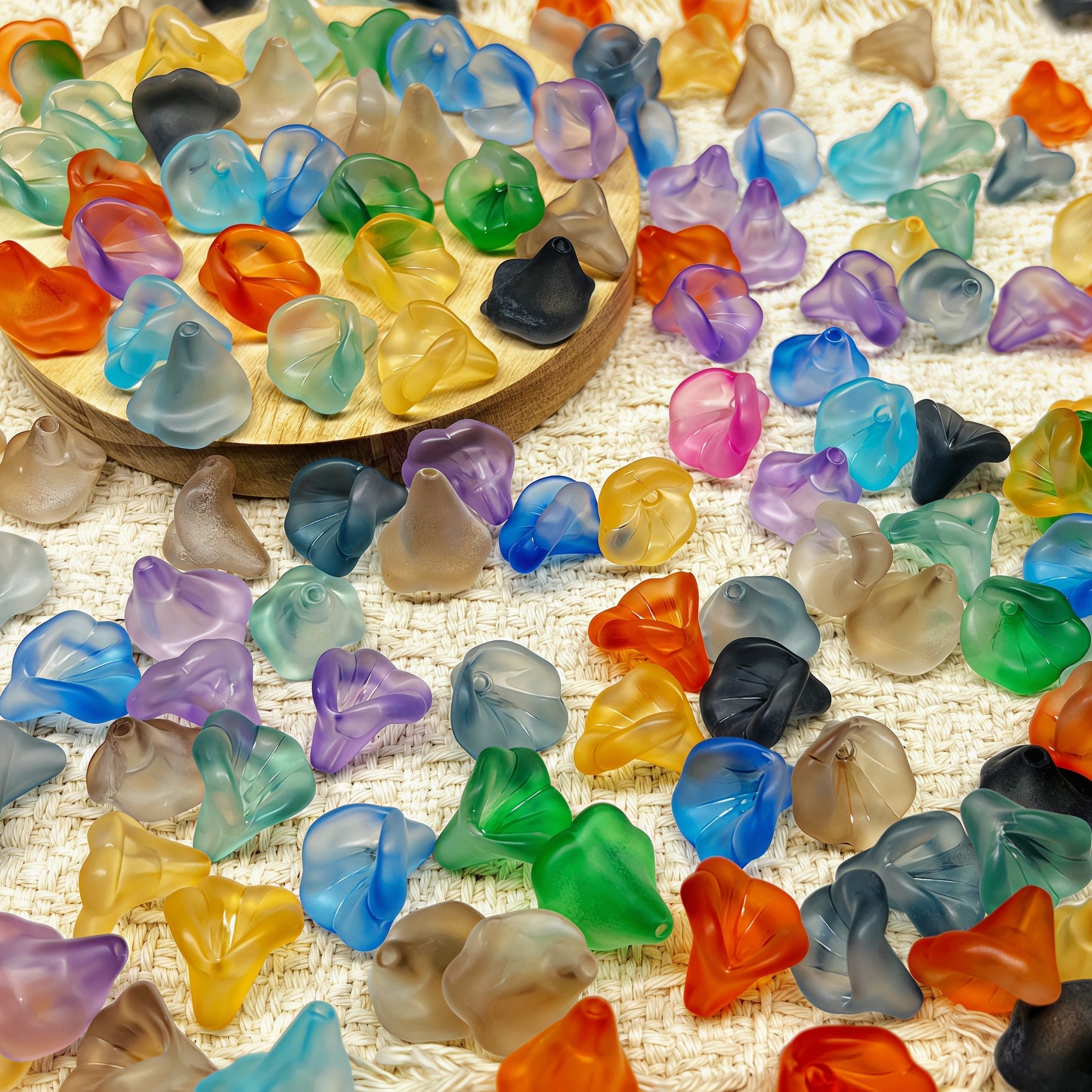 🆕[A608]    Frosted Flowers-High Quality Glass Bead
