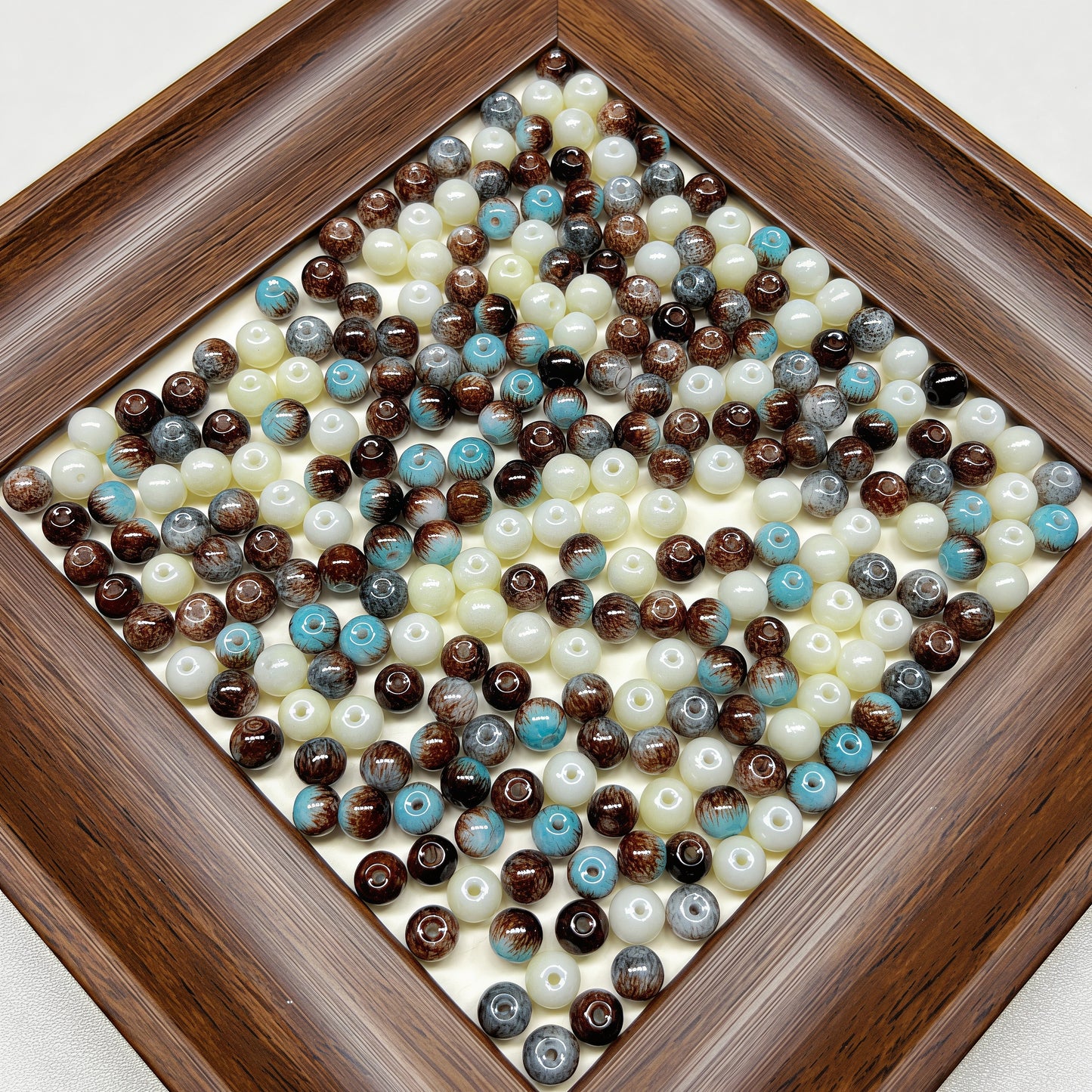 🆕[A612]    Stone&Shell（6MM）-High Quality Glass Bead