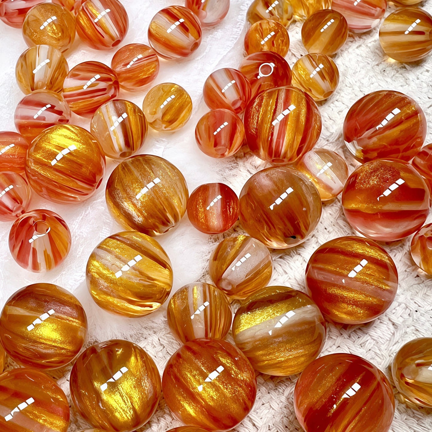 🆕[A626]    Evening Glow(10/12/16MM)-High Quality Resin Bead