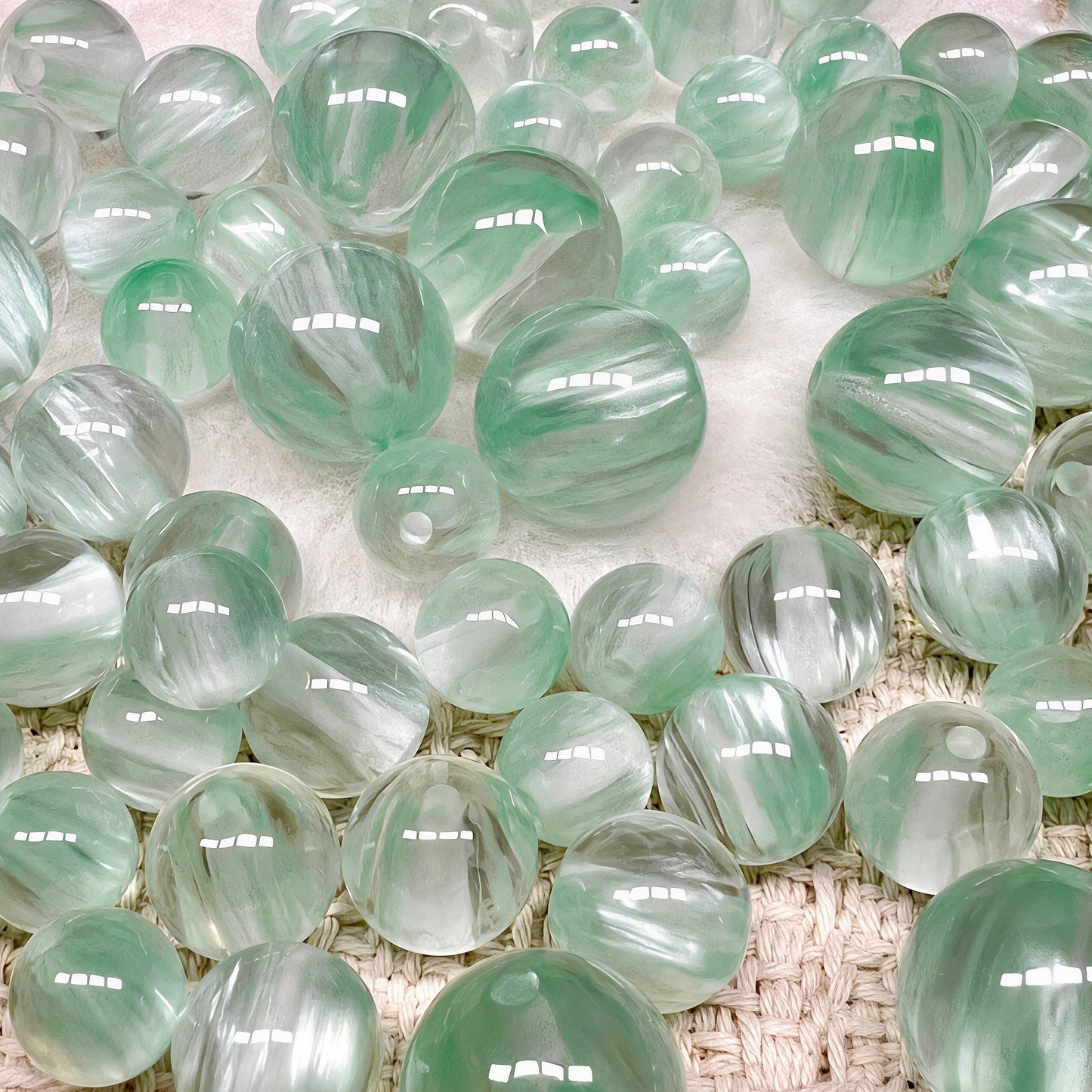 🆕[A625]    Mint Breeze(10/12/16MM)-High Quality Resin Bead