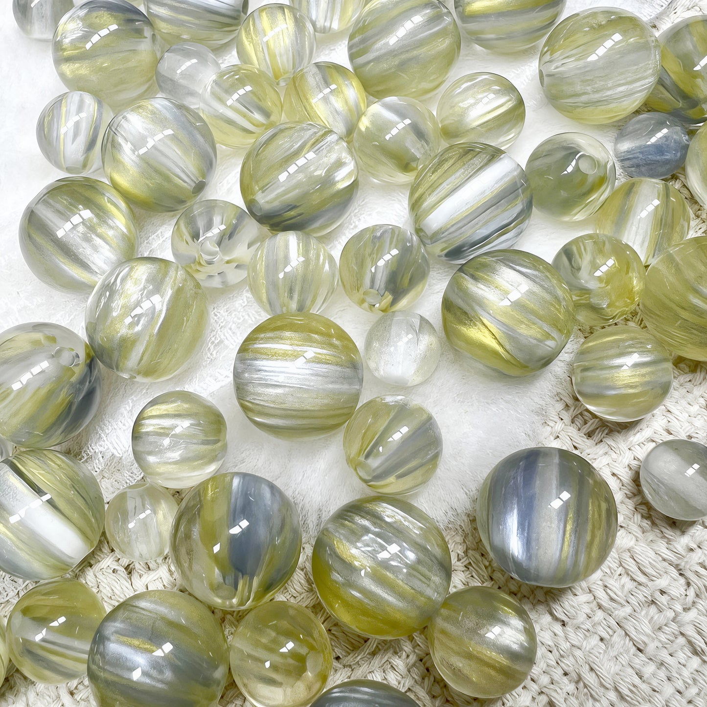 🆕[A637]    Green Canopy(10/12/14MM)-High Quality Resin Bead