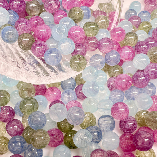 🆕 [A663]    Heather Sky(6MM)-High Quality Glass Bead