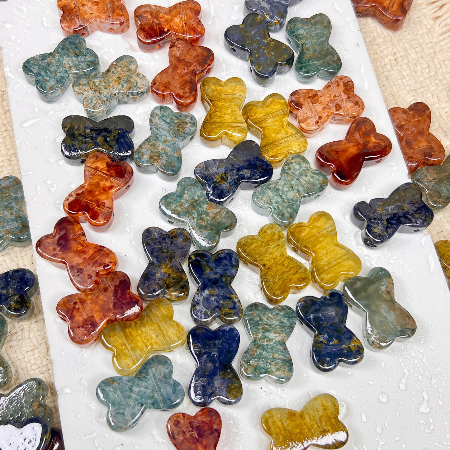 🆕 [A682]    Earthy Tones（19*13MM）-High Quality Glass Bead