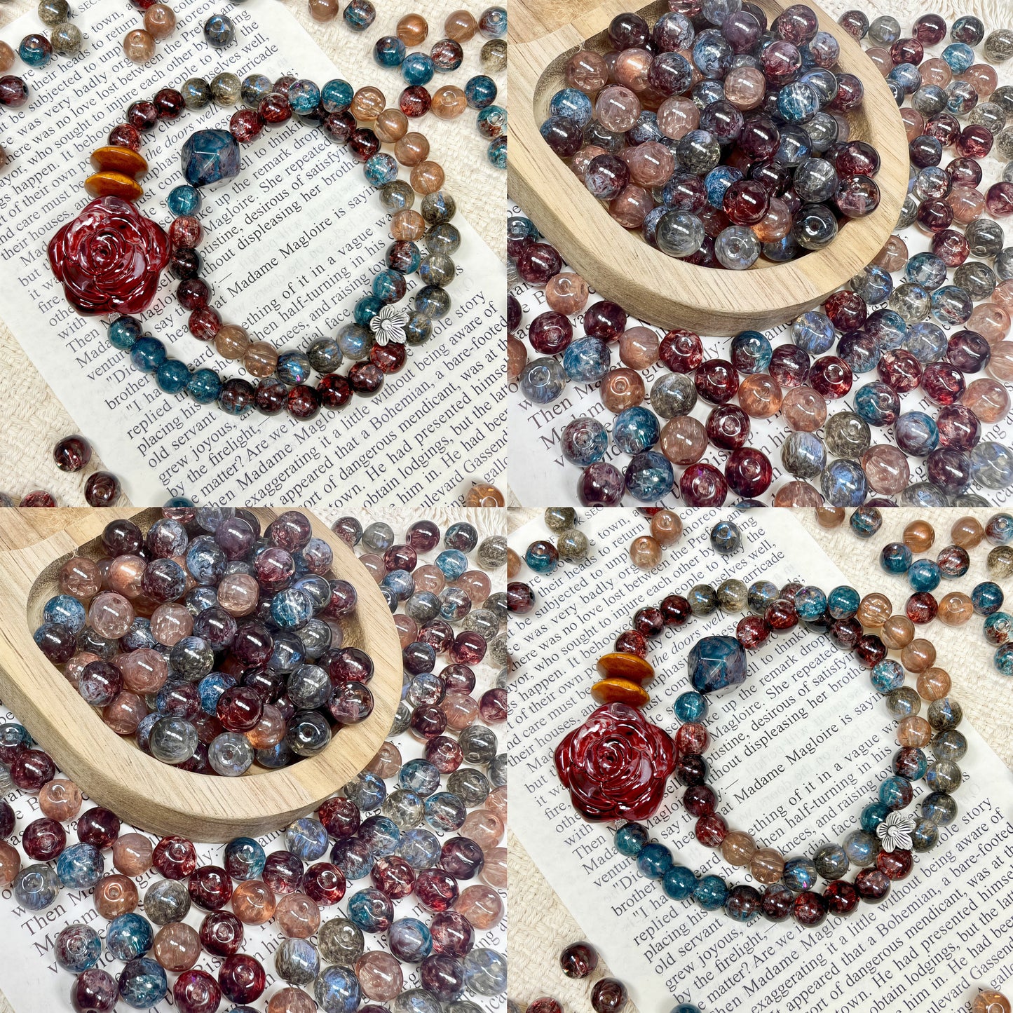🆕 [A690]    Galaxy Veil-High Quality Glass Bead