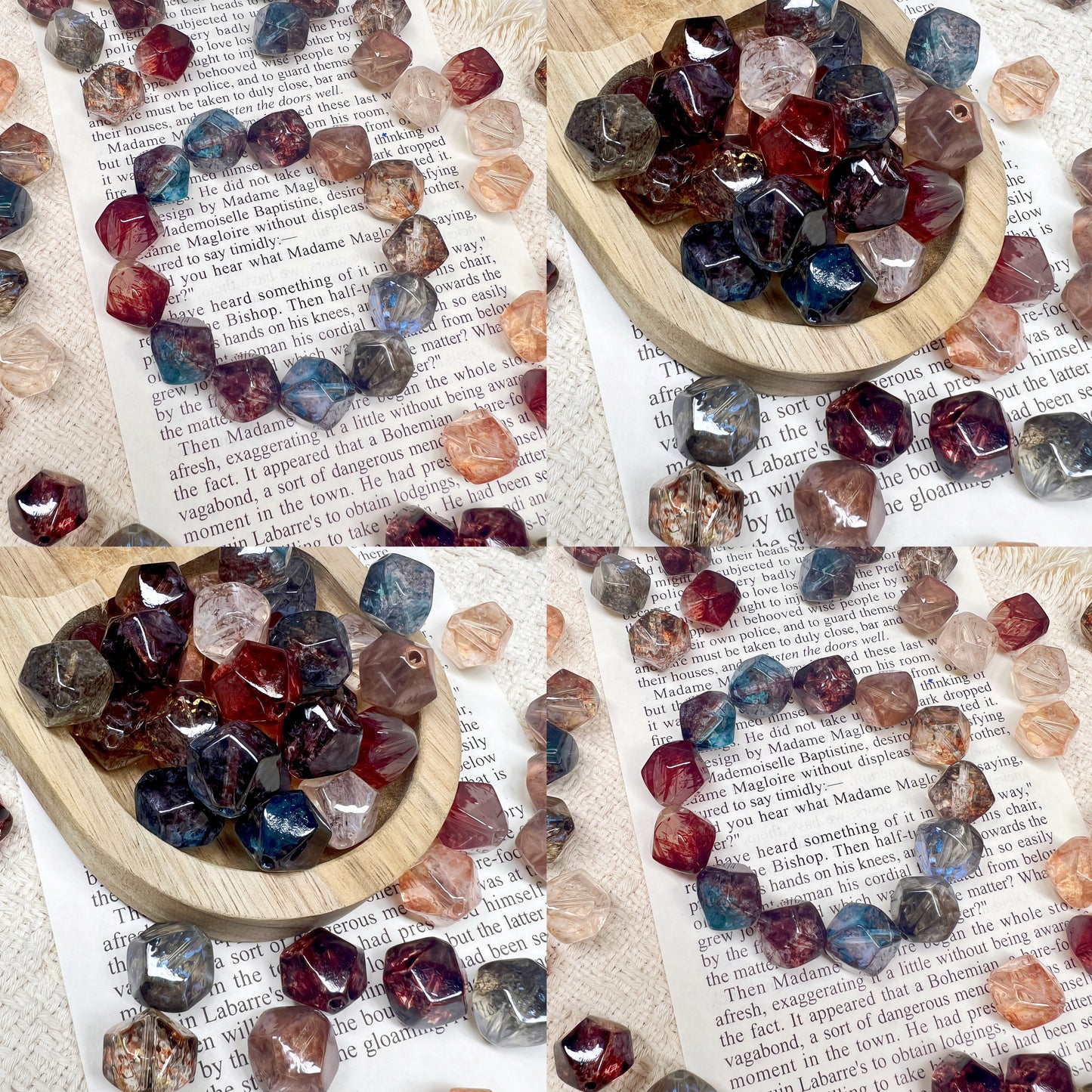 🆕 [A689]    Twilight Gems-High Quality Glass Bead