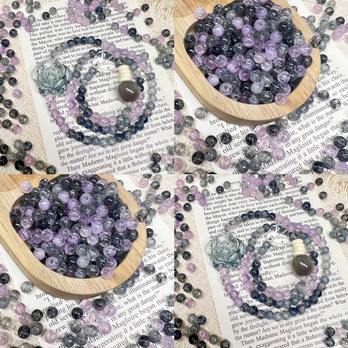 🆕 [A691]    Mystic  Violet-High Quality Glass Bead