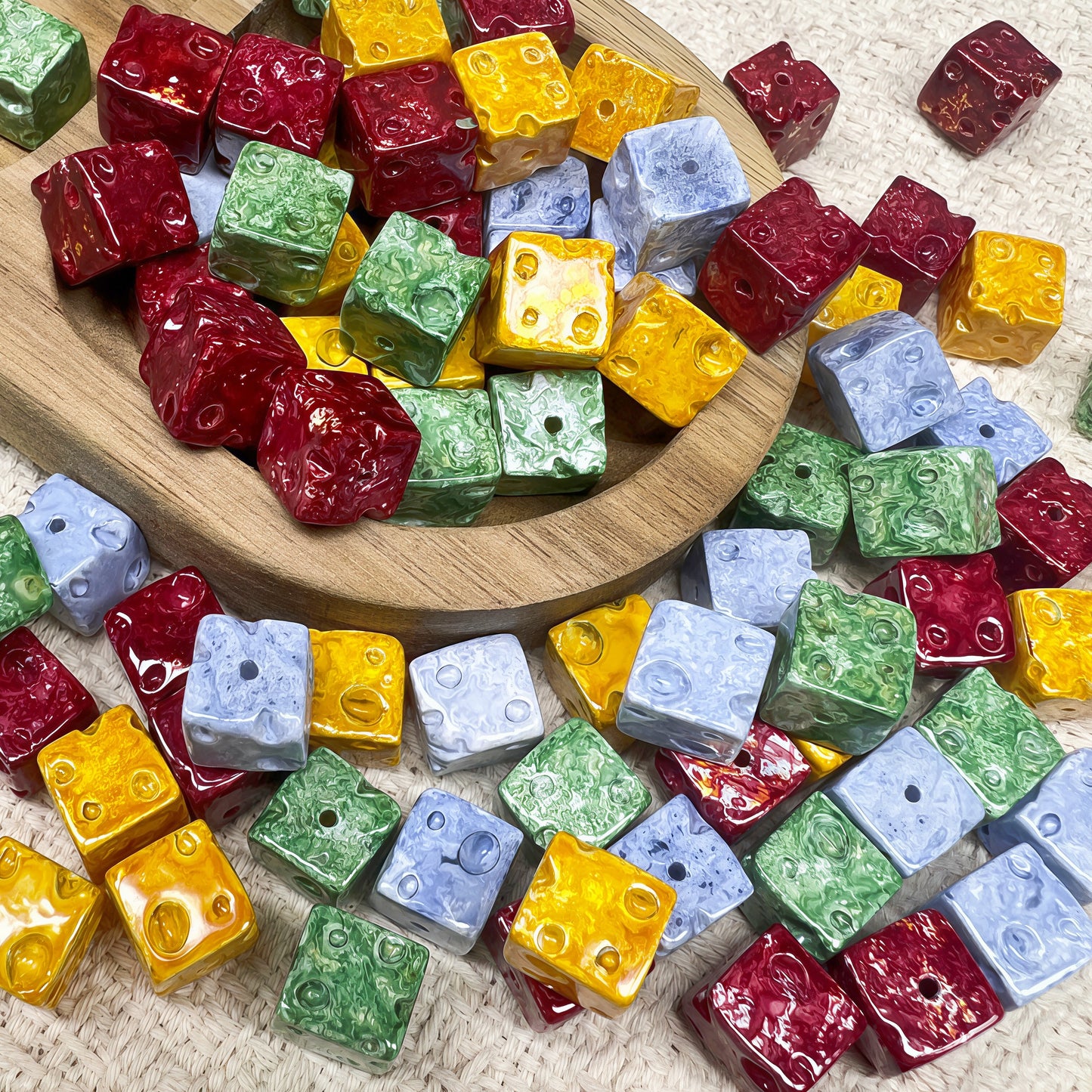 🆕 [A688]    Honey Cheese-High Quality Glass Bead