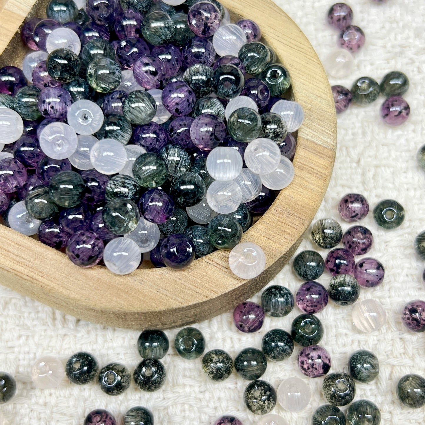 [A701]    Shadow Fluff（6MM）-High Quality Glass Bead