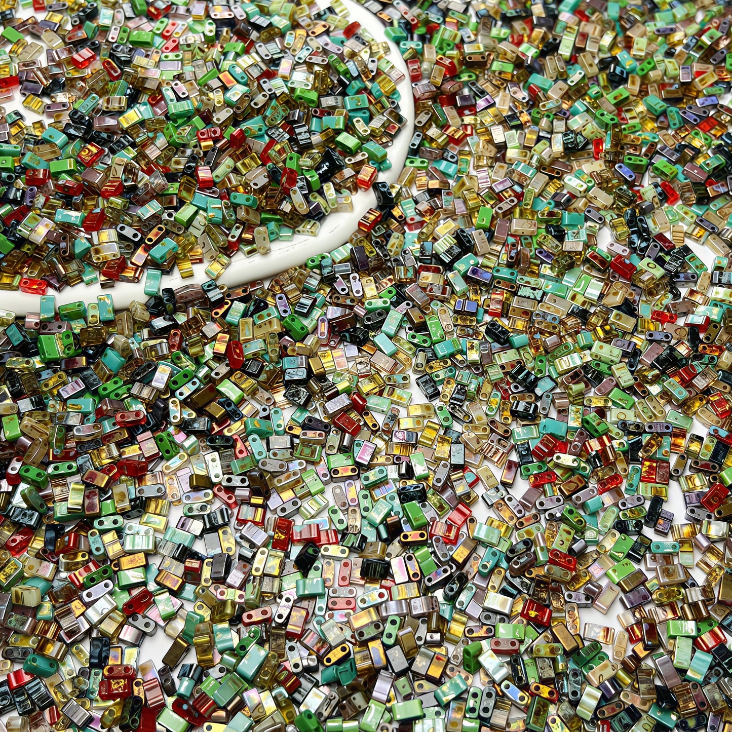 [S718]   Picasso Half TiLa-High Quality Seed Bead