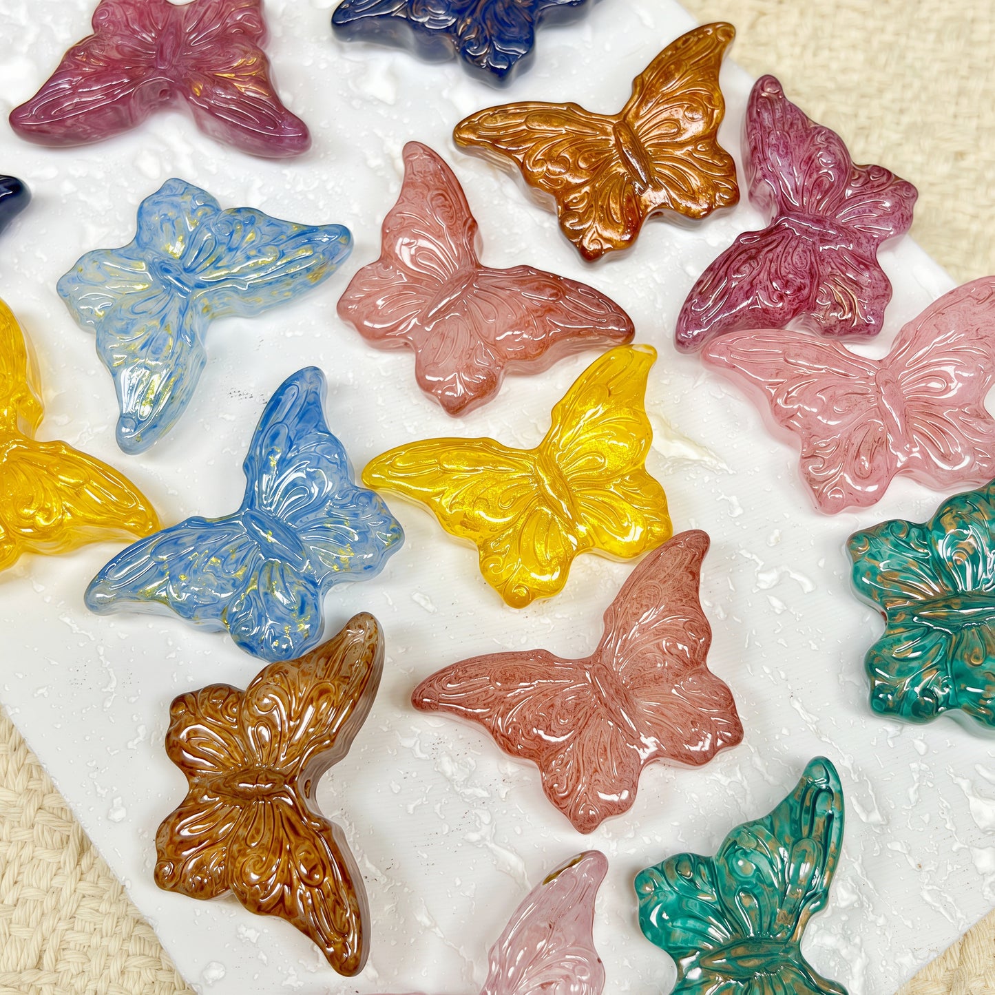 [A740]    Aurora Wings(31*19MM)-High Quality Glass Bead
