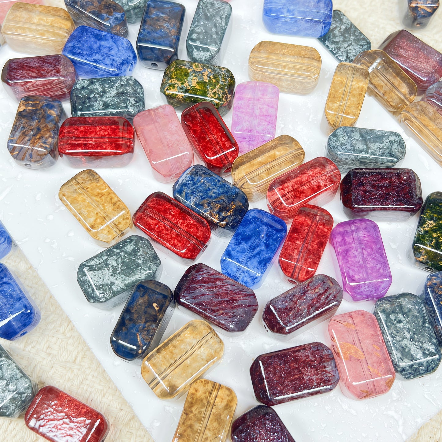 [A741]    Rock Chron(19.5*11.5MM)High Quality Glass Bead
