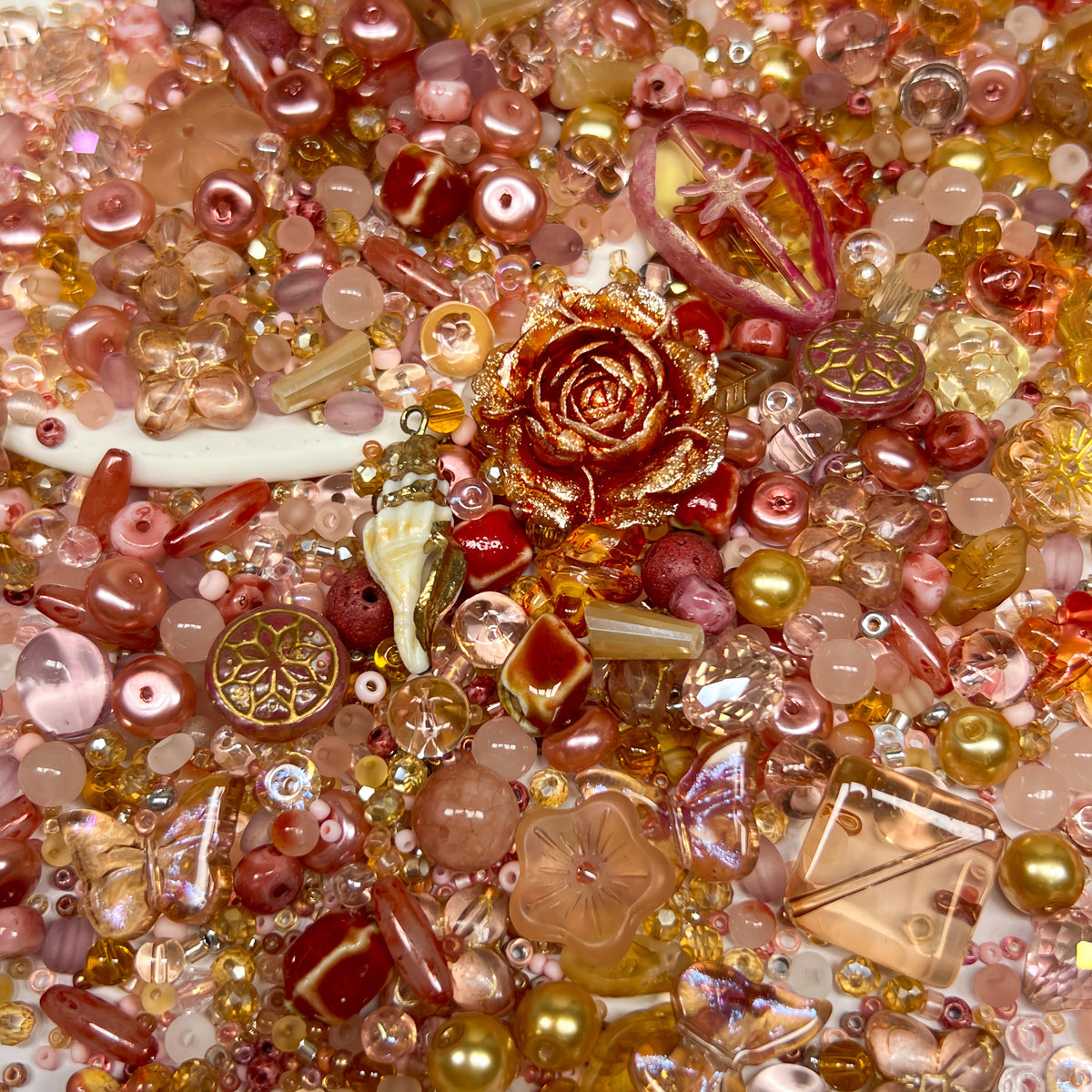 [S787]     Maple Giled-High Quality Seed Bead