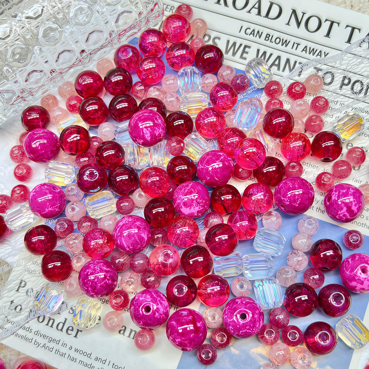 [A798]    Berry Tones(6/10/12MM)-High Quality Glass Bead