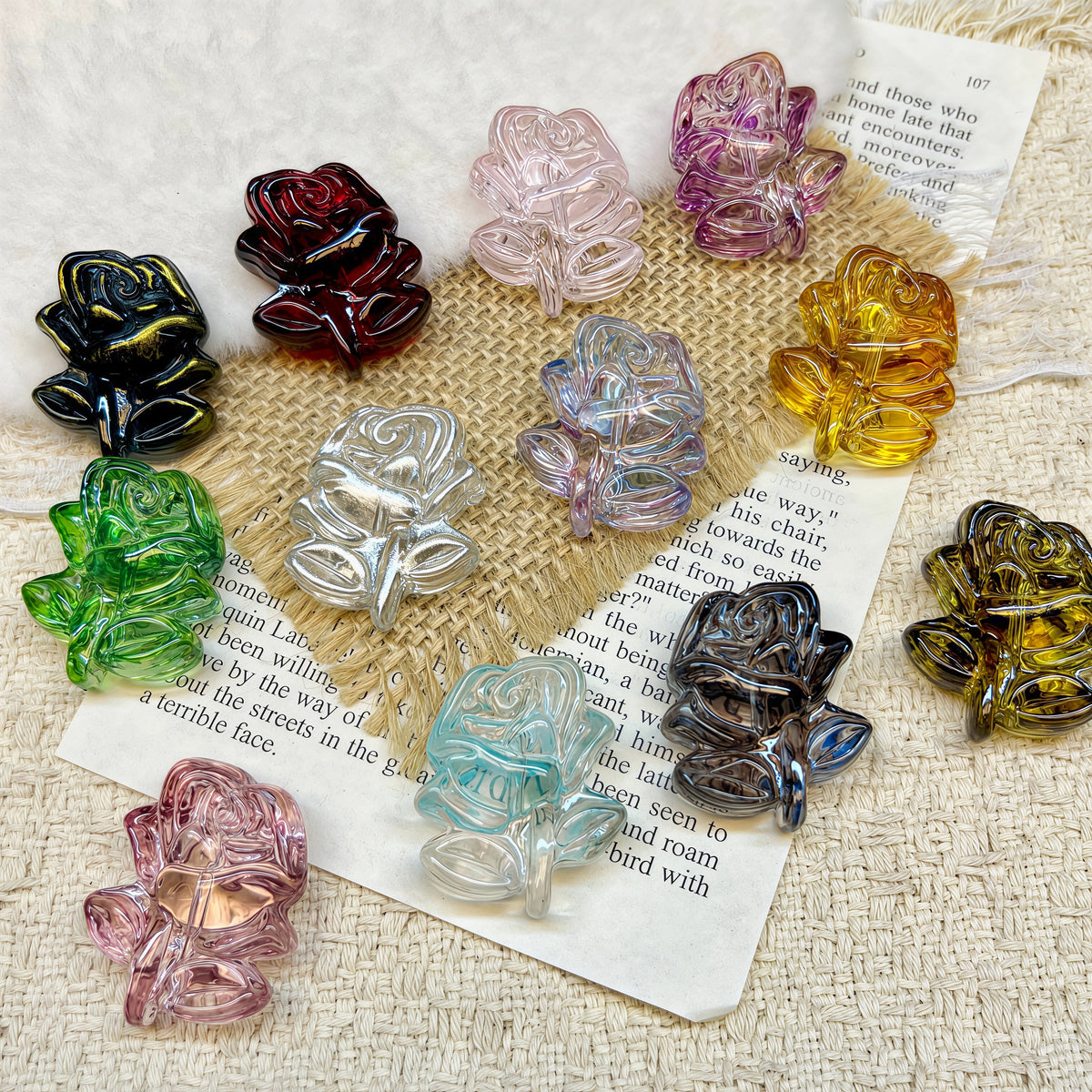 🆕[A866]    Rose Love-High Quality Glass Bead