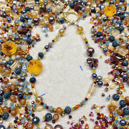 🆕[S070]   Turquoise Flower🌈✨-High Quality Seed Beads