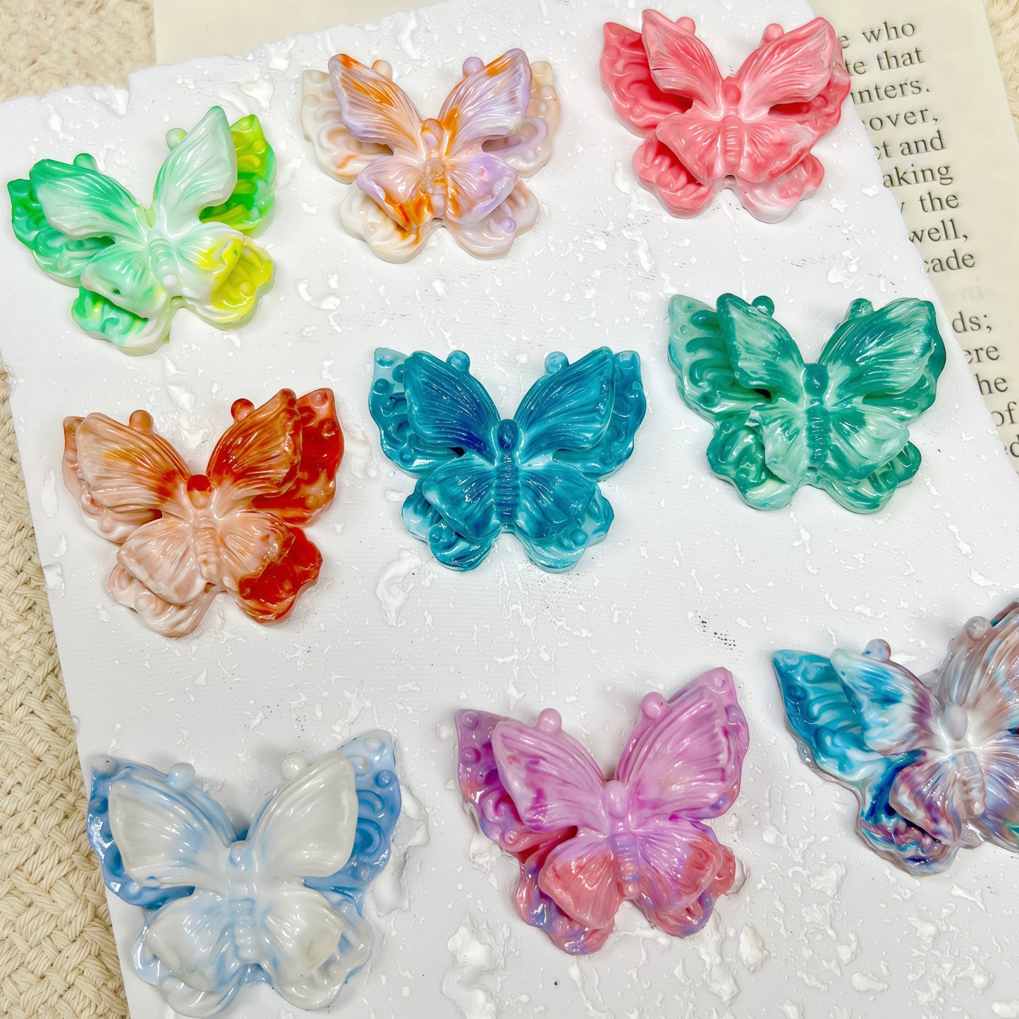 🆕 [A685]    Butterflies-High Quality Clay Bead