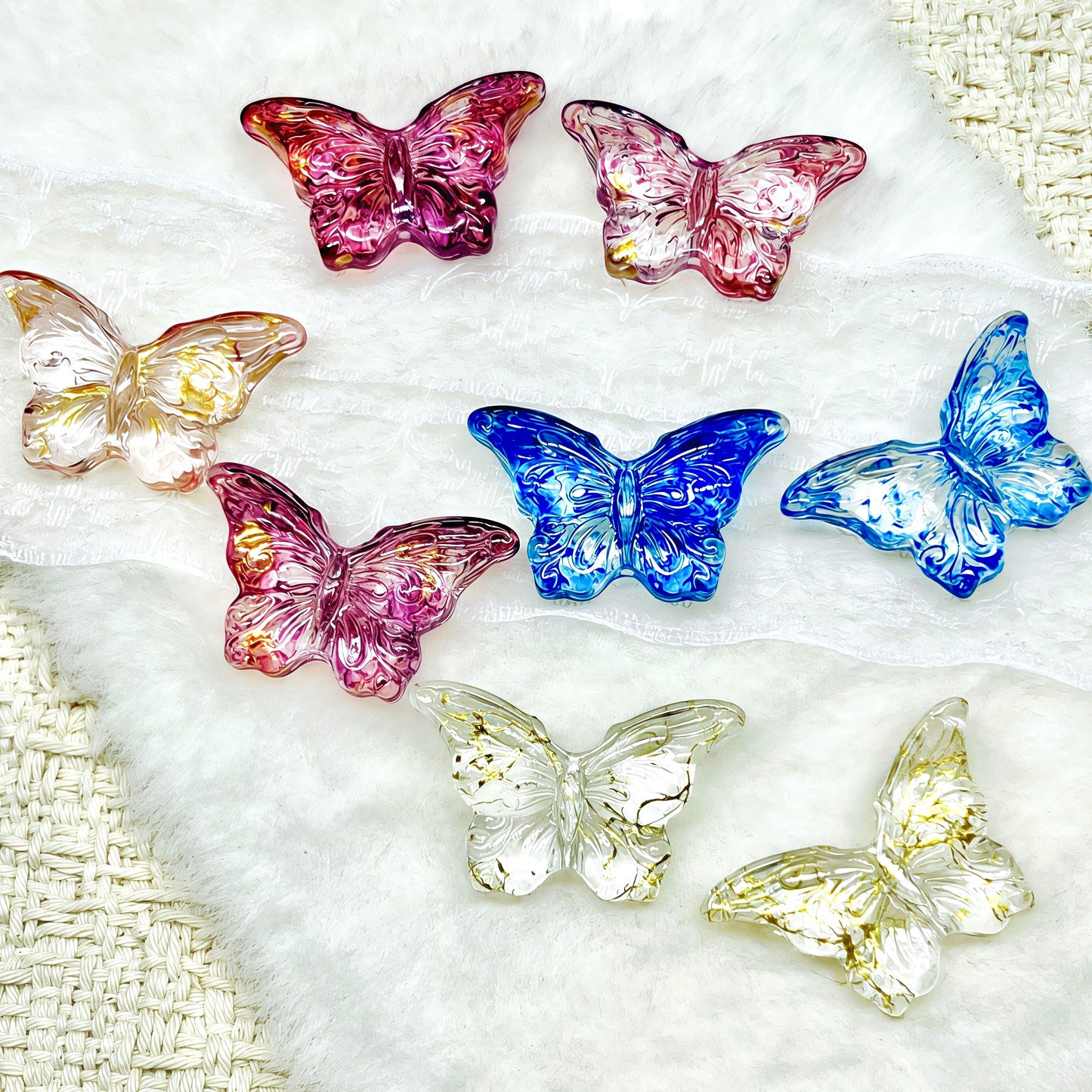 🆕[A604]    Petal Wings（20*31MM）-High Quality Glass Bead