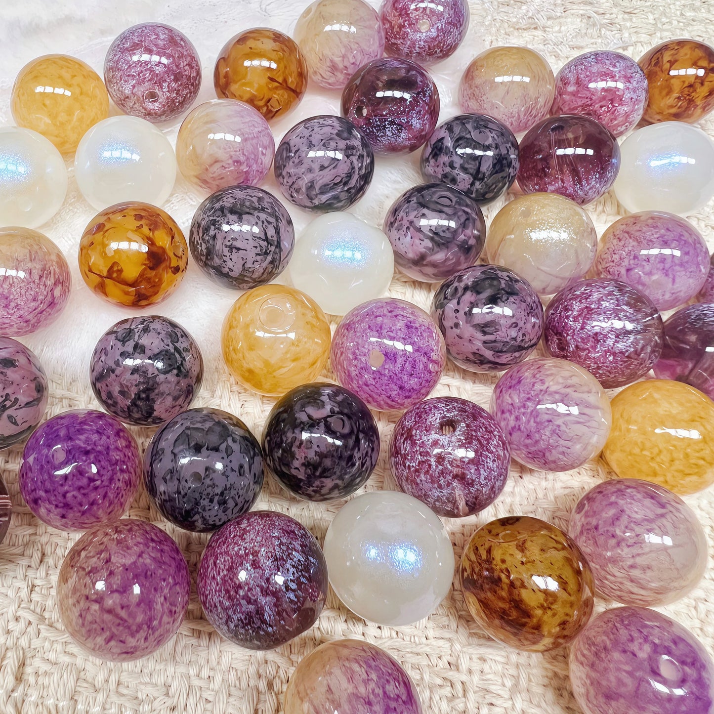 🆕[A571]    Mulberry Mist(16MM)-High Quality Glass Bead