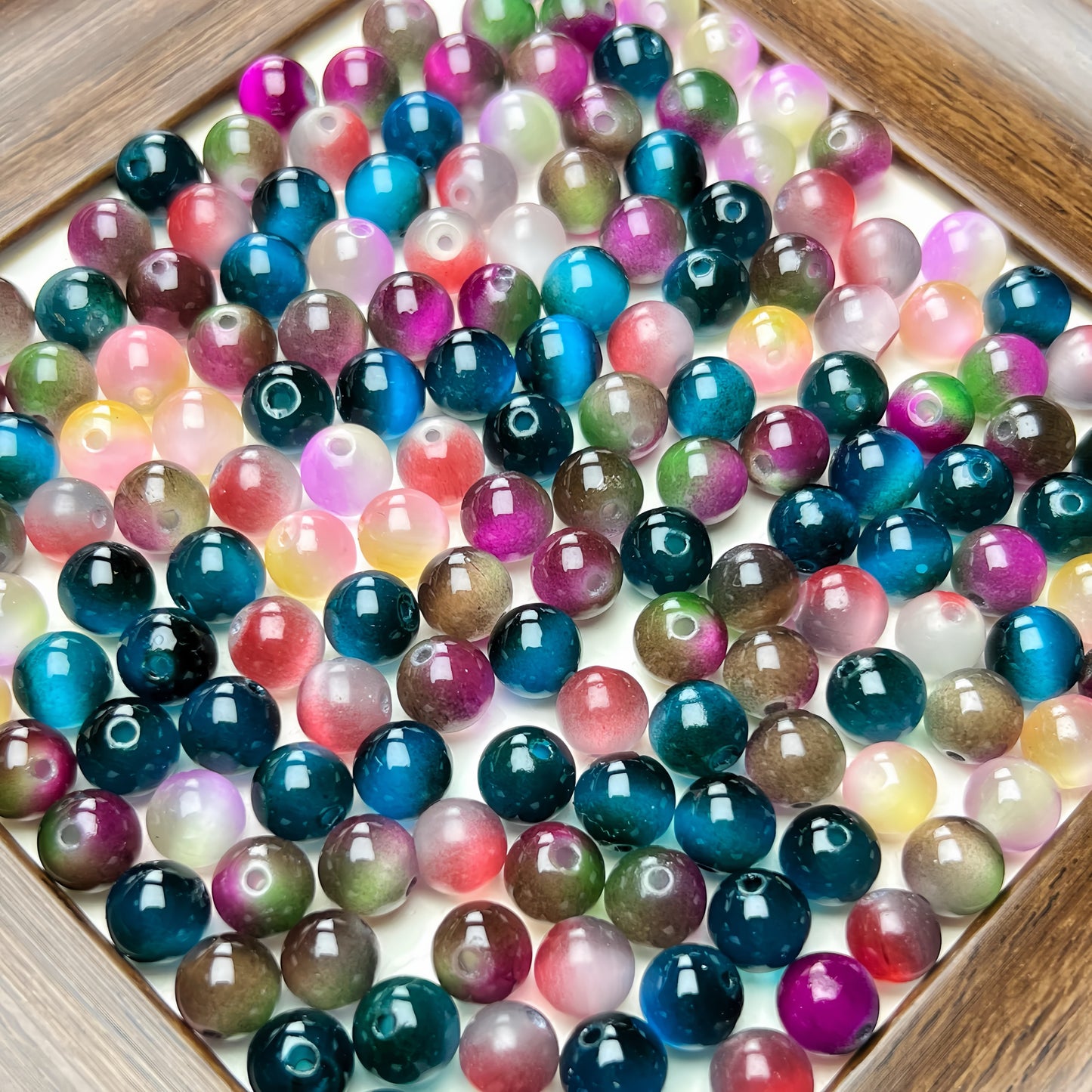 🆕 [S694]    Cat Eye Beads Mix